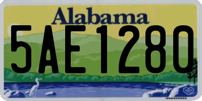 AL license plate 5AE1280
