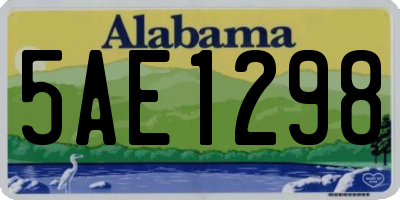 AL license plate 5AE1298