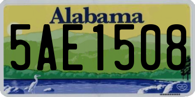 AL license plate 5AE1508