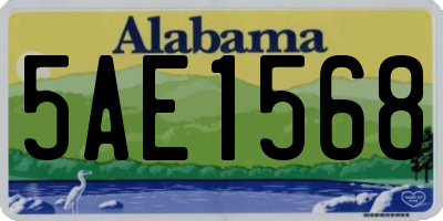 AL license plate 5AE1568
