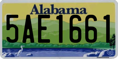 AL license plate 5AE1661