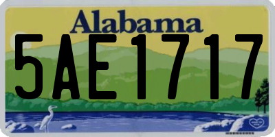 AL license plate 5AE1717