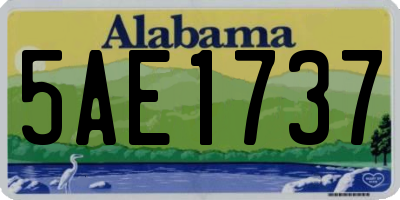 AL license plate 5AE1737