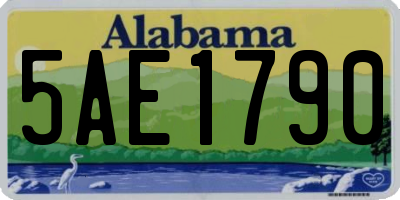 AL license plate 5AE1790