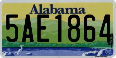 AL license plate 5AE1864