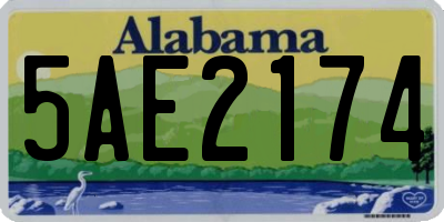 AL license plate 5AE2174