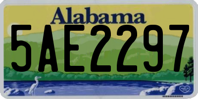 AL license plate 5AE2297