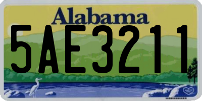 AL license plate 5AE3211