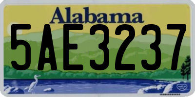 AL license plate 5AE3237