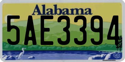 AL license plate 5AE3394