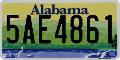 AL license plate 5AE4861