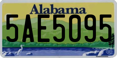AL license plate 5AE5095