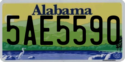 AL license plate 5AE5590