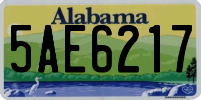 AL license plate 5AE6217