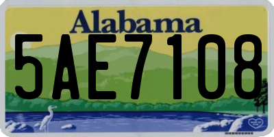 AL license plate 5AE7108