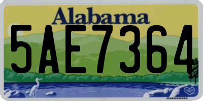 AL license plate 5AE7364