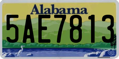 AL license plate 5AE7813