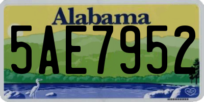 AL license plate 5AE7952