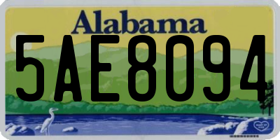 AL license plate 5AE8094