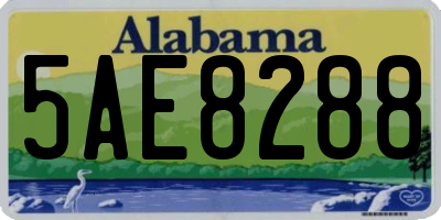 AL license plate 5AE8288