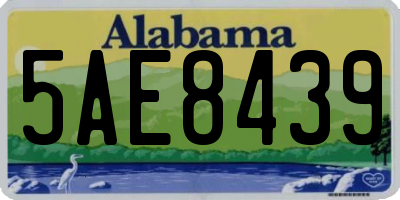 AL license plate 5AE8439
