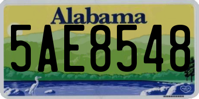 AL license plate 5AE8548