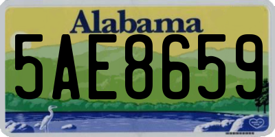 AL license plate 5AE8659