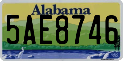 AL license plate 5AE8746