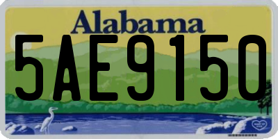 AL license plate 5AE9150
