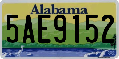 AL license plate 5AE9152
