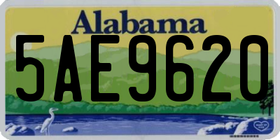 AL license plate 5AE9620