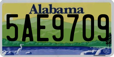 AL license plate 5AE9709