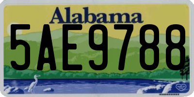 AL license plate 5AE9788