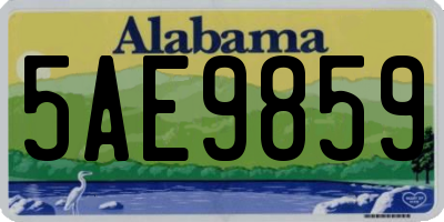 AL license plate 5AE9859