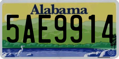 AL license plate 5AE9914