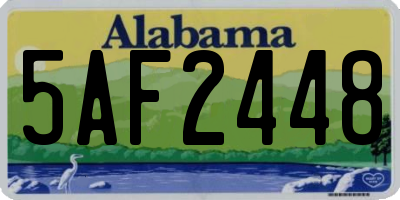 AL license plate 5AF2448