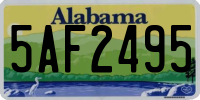 AL license plate 5AF2495