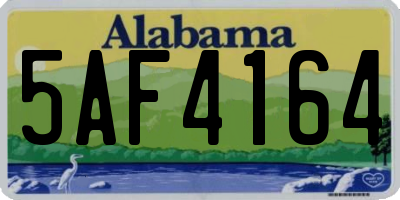 AL license plate 5AF4164