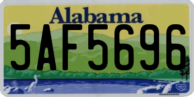 AL license plate 5AF5696