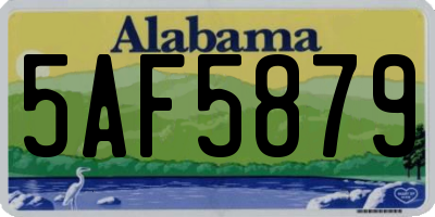 AL license plate 5AF5879