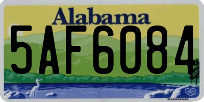 AL license plate 5AF6084
