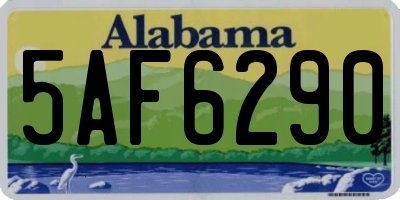 AL license plate 5AF6290