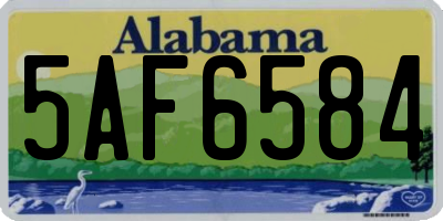 AL license plate 5AF6584