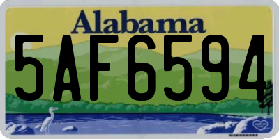 AL license plate 5AF6594