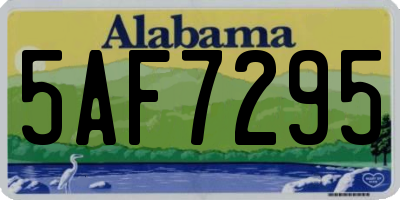 AL license plate 5AF7295