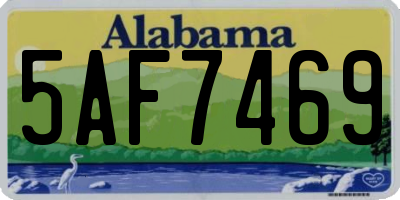 AL license plate 5AF7469