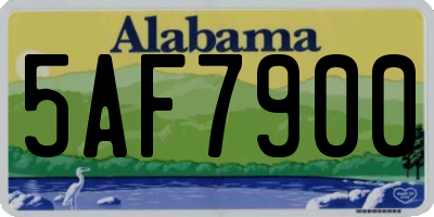 AL license plate 5AF7900