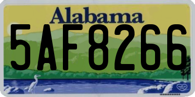 AL license plate 5AF8266