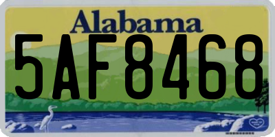 AL license plate 5AF8468