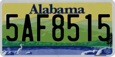 AL license plate 5AF8515